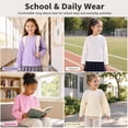 thumbnail image 2 of Girls Long Sleeve T Shirts Toddler 5 Pack Cotton Crew Neck Tops Kids Clothes For 3T-12, 2 of 7
