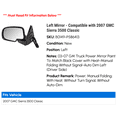 thumbnail image 2 of Left Mirror - Compatible with 2007 GMC Sierra 3500 Classic, 2 of 2