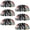 Multicolored 3, variant on PhooArto 6 Pcs Cup Drawer Pulls, Pug Dog Watermelon Pink Pattern Shell Shape Handles Cabinet Knobs for Dresser Cupboard Closet Wardrobe with Screws