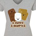 thumbnail image 4 of Inktastic I Love S'Mores Women's V-Neck T-Shirt, 4 of 5