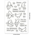 thumbnail image 2 of Bananas Silicone Clear Stamps Fruits Transparent Stamps for Birthday Easter Valentine's Day Cards Making DIY Scrapbooking Photo Album Decoration Paper Craft, 2 of 2