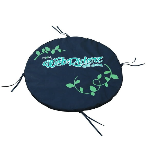 Web Riderz All-Weather 32" Diam Tie-Down 600D Dacron Web Swing Cushion, Black