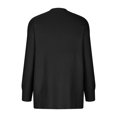 thumbnail image 5 of IROINNID Long Cardigans for Women ‘s Solid Cardigan Long Sleeve Sweater Pockets Blouse Coat,Black, 5 of 6