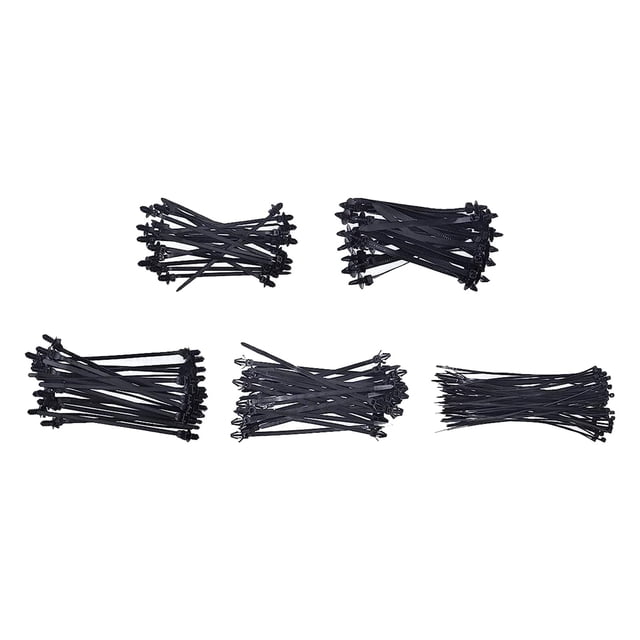 160 piezas de bridas de nylon universales para fijar y agrupar objetos en el coche. Bridas multifuncionales adecuadas para el uso diario en el coche.