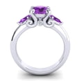thumbnail image 4 of 2.50 Carat Round Cut Amethyst Gemstone Classic Anniversary Ring for her 18K White Gold Size 8.5 by Diamond-Capitals, 4 of 8