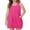 Hot Pink, variant on Arshiner Kid Girls Casual Romper Dresses with Pockets Built in Shorts | Cotton Soft, Big Pockets, Adjustable Button Straps, 2 in 1 Romper, Jumpsuits, Sleeveless Summer Dress