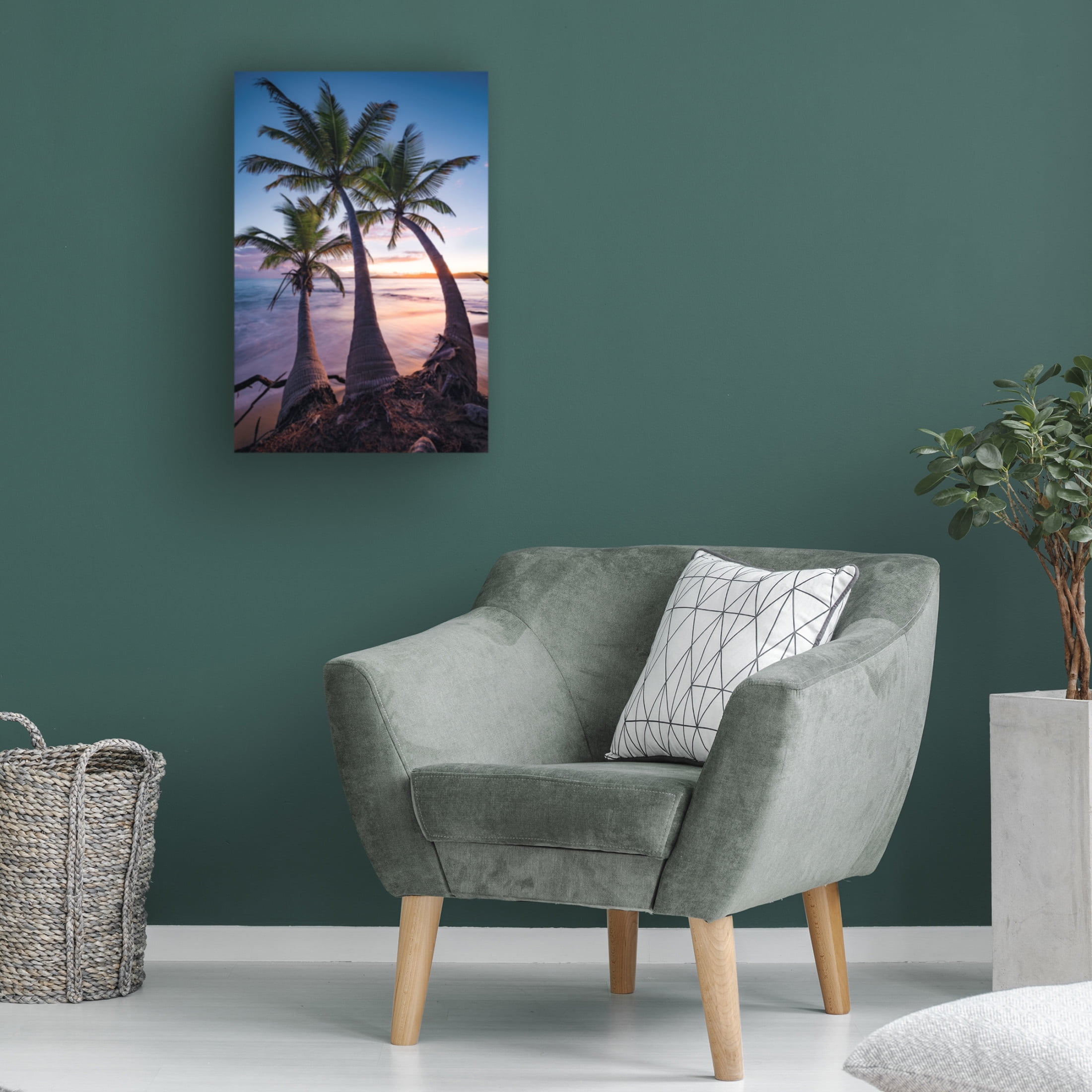 Trademark Fine Art Stefan Hefele Palmy Twilight Canvas Wall Art