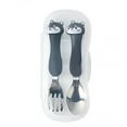 thumbnail image 2 of Spoons and Forks Set Stainless Steel Tableware Set Primary School Stainless Steel Tableware Cute Fork Spoon Toddler Utensils Forks and Spoons Forks and Spoons Silverware Set, 2 of 9