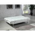 thumbnail image 4 of Dilleston Upholstered Tufted Convertible Sofa Bed White, 4 of 5