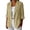 #05 Khaki 【Mix, Match & Rotate: Stock Up on Daily Colors】, variant on Women's Long Sleeve Regular Fit Single Breasted Turndown Collar Pocket Linen Blazer Jacket Comfy Office Business Casual Daily Wear Streetwear | CSEONE,Beige L
