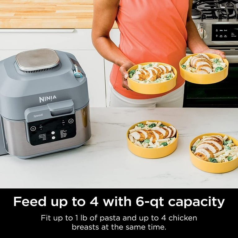 Ninja SF301 Speedi Rapid Cooker & Air Fryer, 6-Quart Capacity, 12-in-1  Functions to Steam, Bake, Roast, Sear, Sauté, Slow Cook, Sous Vide & More,  15-Minute Speedi Meals All In One Pot, Sea