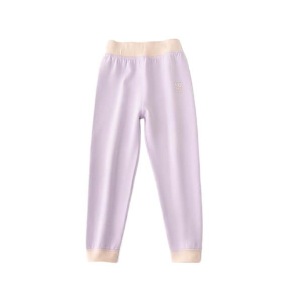 WRKEKC Kids Sweatpants Winter Warmth Cuffed Elastic Waist Long Pants for Big Kids 3-14 Years Comfortable Base Layer Fall Winter Thermal Pants
