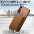 thumbnail image 6 of Dteck Case with Detachable Card Wallet for Samsung Galaxy A55,Magnetic Leather 2 in 1 Removable Card Slot Wallet Case Shockproof Mag Safe Back Cover for Galaxy A55,Brown, 6 of 9