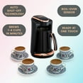 thumbnail image 4 of Any Morning LI23201S Turkish Coffee Maker, Stainless Steel Double Spout Pot, 8.4 oz - 4 Cups, 4 of 7