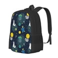 thumbnail image 2 of Daiia Space and Animals Backpack for Men and Women -Durable Backpack Large Capacity, Water-Resistant Bag with Adjustable Straps and Laptop Compartment, 2 of 9