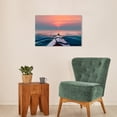 thumbnail image 2 of Wynwood Studio Canvas On my way there Nautical and Coastal Nautical Watercrafts Wall Art Canvas Print Blue 24x16, 2 of 3