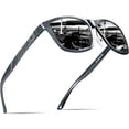 thumbnail image 1 of Gafas de sol polarizadas ATTCL 18587 con armazón metálico gris para hombre, 1 of 8