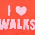 thumbnail image 4 of Oodles I Heart Walks Fall Dog Hoodie, Red, Large, 4 of 10