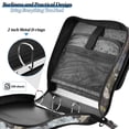thumbnail image 4 of FORMRS Zipper Binder with Shoulder Strap 2-inch Ring 500 Sheet Capacity File Bag, River and Mountains, 4 of 5
