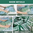 thumbnail image 3 of SQDWYGG Outdoor Swing Cushions with Backrest, 2 or 3 Person Seat Bench Replacement Waterproof Cushion for Outdoor Patio Porch Garden Furniture Swing Chair,Bamboo Leaf,39.4x39.4in, 3 of 6