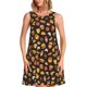 thumbnail image 1 of Balery Burger Fries Vestidos de verano para mujer con estampado: vestido holgado sin mangas, vestido playero informal y cómodo para días calurosos., 1 of 7