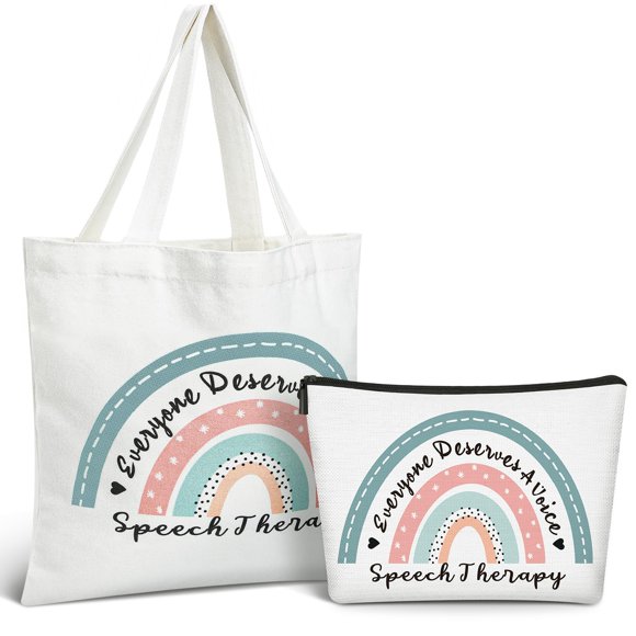 Set de regalo Shinylin Speech Language Patologist, bolsa de mano y bolsa de maquillaje