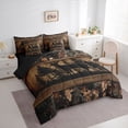 thumbnail image 3 of Homewish Wild Deer Elk 7 Pieces Bedding Comforter Set,Jungle Animal Full Bedding Set,Autumn Fall Leaves Fitted Sheet Flat Sheet For Boys Kids,Super Cozy Room Decor Reversible, 3 of 8