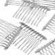 thumbnail image 5 of 10 peines de metal para mujer, 10 dientes, horquillas para el pelo, accesorios para el cabello DIY Plata, 5 of 9