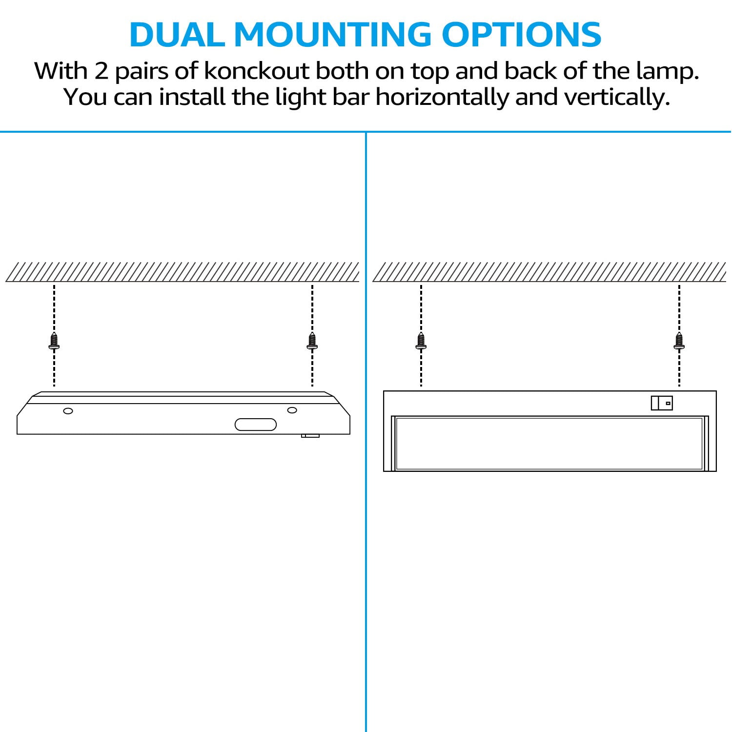 2 Pack LED Under Cabinet Lighting, 120V Rotatable Lens, Aluminum Housing, 3000K Warm White, 14" Inch, Kitchen Study Light