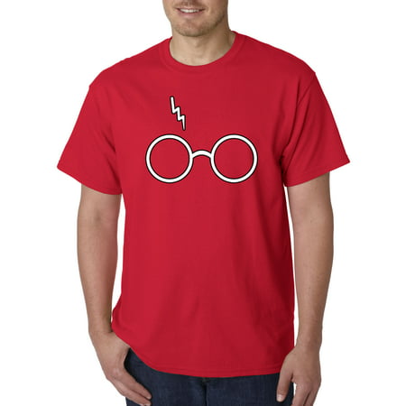 836 - Unisex T-Shirt Harry Potter Glasses Scar Lightning Bolt Medium
