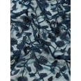 thumbnail image 5 of Navy Blue Floral Embroidered Net Saree - 20900862, 5 of 8