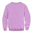 thumbnail image 4 of Domuza Sweatshirts for Men Casual Long Sleeves Crewneck Solid Pullover Sweatshirt Stylish Basic Warm Soft Cotton Blend Loose Fit Blouse Light Purple L, 4 of 5