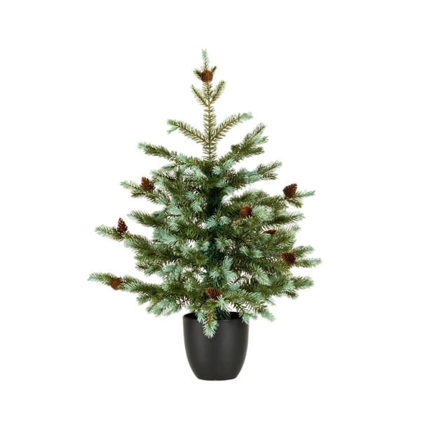 Mini árbol de Navidad artificial, adorno decorativo para el hogar, vívido 60 centímetros