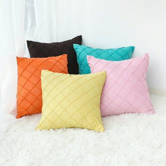 CASAFUN Solid Color Sofa Cushion Decorative Pillows Throw Pillow for Living Room Bedroom Couch Bed Sofa 16.53x16.53In