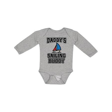 

Inktastic Daddy Sailing Buddy Sailboat Gift Baby Boy or Baby Girl Long Sleeve Bodysuit