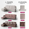 thumbnail image 3 of CHOK 2024 Paulato by Ga.I.Co L Shape Couch Cover Sectional Right Chaіse Sofa Slipcover - Solid Blue, 3 of 7