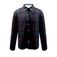 thumbnail image 3 of Plaid Shirts Men Button Long Sleeve Tshirts Lapel Neck Jackets Shirt Fashion Loose Lightweight Tees Outfit, 3 of 4