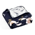 thumbnail image 4 of Lush Decor Vintage Paris Rose Butterfly Script Throw, 4 of 5