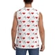 thumbnail image 4 of Fotbe Heartbeat Symbol Men's Camiseta sin Mangas Estampada para Hombres, Playera Casual para Gimnasio, Entrenamiento, Playa-Small, 4 of 7