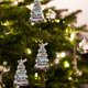thumbnail image 5 of Adornos colgantes - Colgante acrílico de muñeco de nieve para árbol de Navidad / ventana (3) Ehuebsd Libre de BPA, 5 of 8