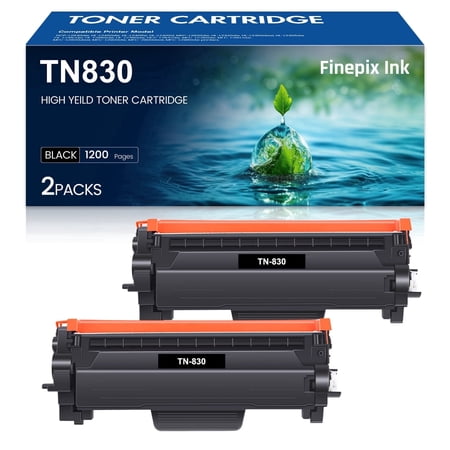 TN830 TN 830XL Toner Cartridges Compatible for Brother TN-830 TN830 TN830XL MFC-L2820DW HL-L2405W HL-L2460DW DCP-L2640DW HL-L2480DW HL-L2465DW Laser Printers (Black 2-Pack)