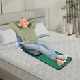 thumbnail image 6 of Blue+Grey Adjustable Bed Backrest with Armrest,Beach Chair Reading Bed Rest Pillows,Lifting Backrest Portable Folding Sit-up Back Rest,Neck Lumbar Back Support with Head Pillow, 6 of 25