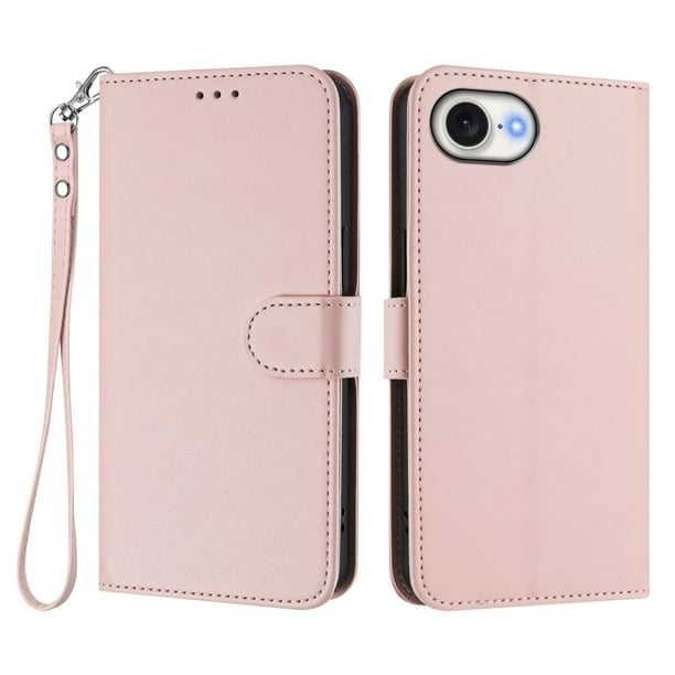 Funda Cartera GANGXUN para iPhone 16e – Cierre Magnético, Protección RFID, Correa Desmontable, Compatible con Carga Inalámbrica