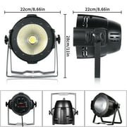 100W Stage Light Warm White & Cool White, COB Par Light LED Stage Spotlight DMX DJ Lights Par Light Strobe Light for Church Concert Photo Studio Wedding Live Show