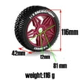 thumbnail image 2 of Front X2 & Rear X2 Tires & Wheels Pentagram 17mm Hex Hub for HSP 1/8 Off-Road RC Car Buggy, 2 of 6