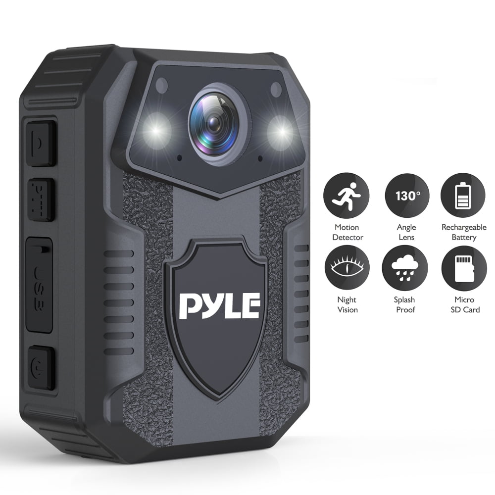 Pyle PPBCM8 Police Body Camera Personal HD Wireless Body Worn