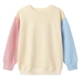 thumbnail image 5 of FAIOROI Boys Girls Fleece Color Block Sweatshirt Long Sleeve Pullover for Fall Winter 3-4T, 5 of 6