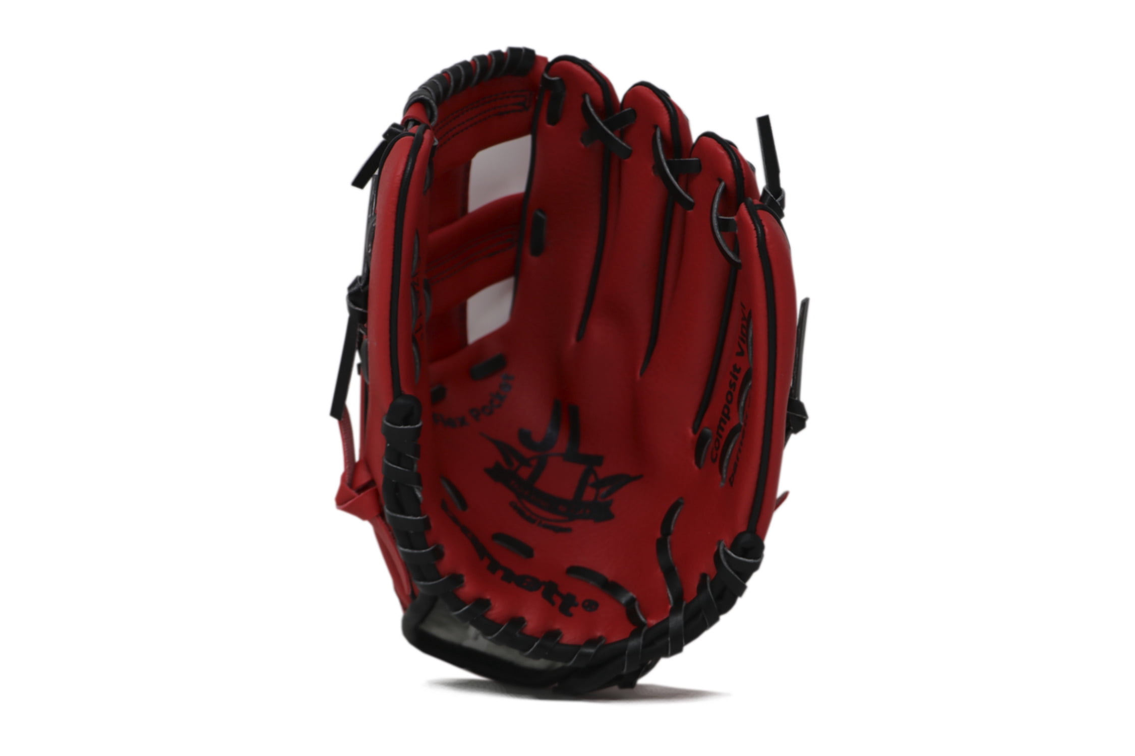Barnett JL-110 Baseball Glove, Outfield, Polyurethane, Size 11 ", Red (Right Hand Throw)
