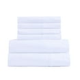 thumbnail image 3 of JML King Bed Sheet Set 6 Piece White,Soft Microfiber Fade & Stain Resistant Sheet Set, 3 of 6