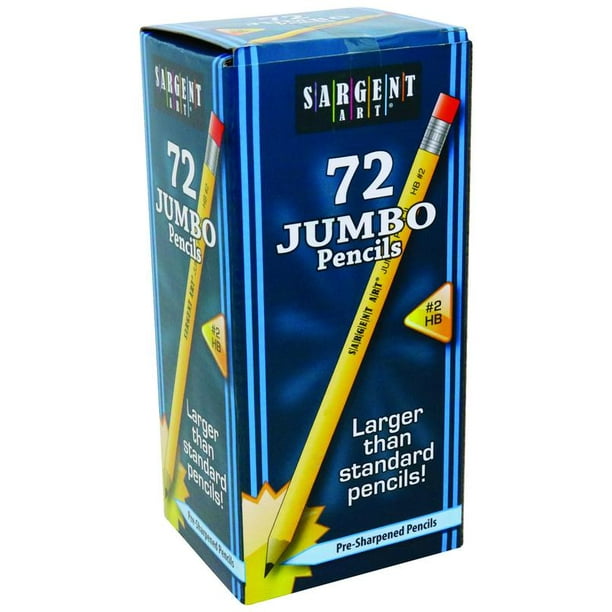 72Count Jumbo Pencils Classroom set CASE OF 24